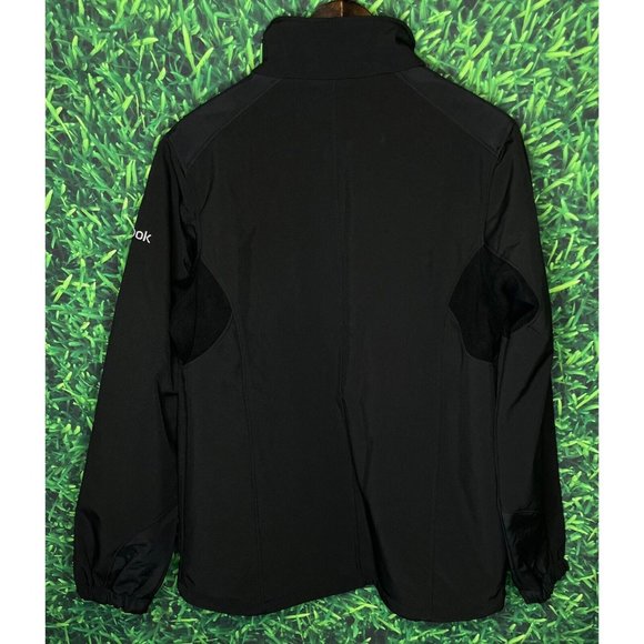 NWT Atlanta Falcons NFL Reebok Men’s Large Black Full Zip Soft Shell Jacket - Picture 5 of 6